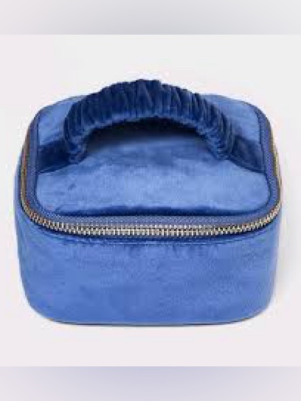 a new day Blue Velvet Jewelry Case with Top Handle
